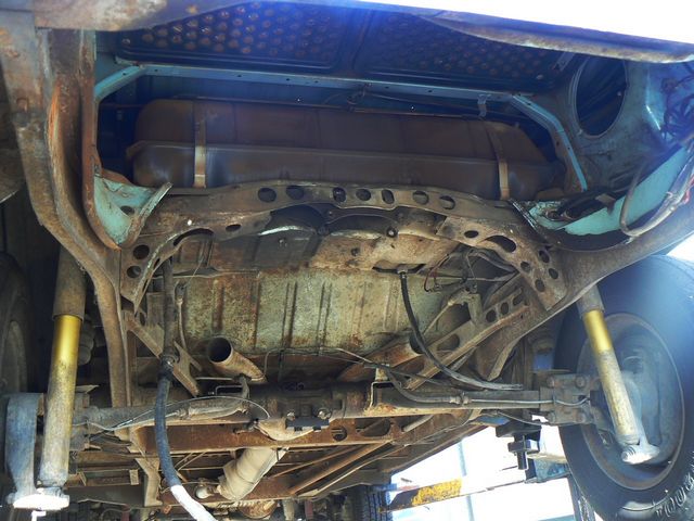 Kombi stripped apart for restoration